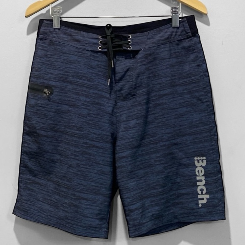 Bench Black Grey Stripped Working Running Shorts Size Small
